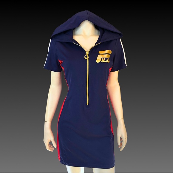 FILA Athletic HOODIE Mini Sports Dress S - Picture 10 of 10